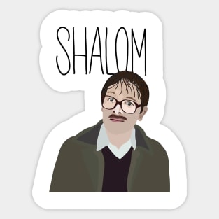 Jim Friday Night Dinner Shalom Jackie Sticker